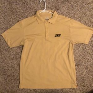 Yellow Cutter and Buck East Carolina Polo